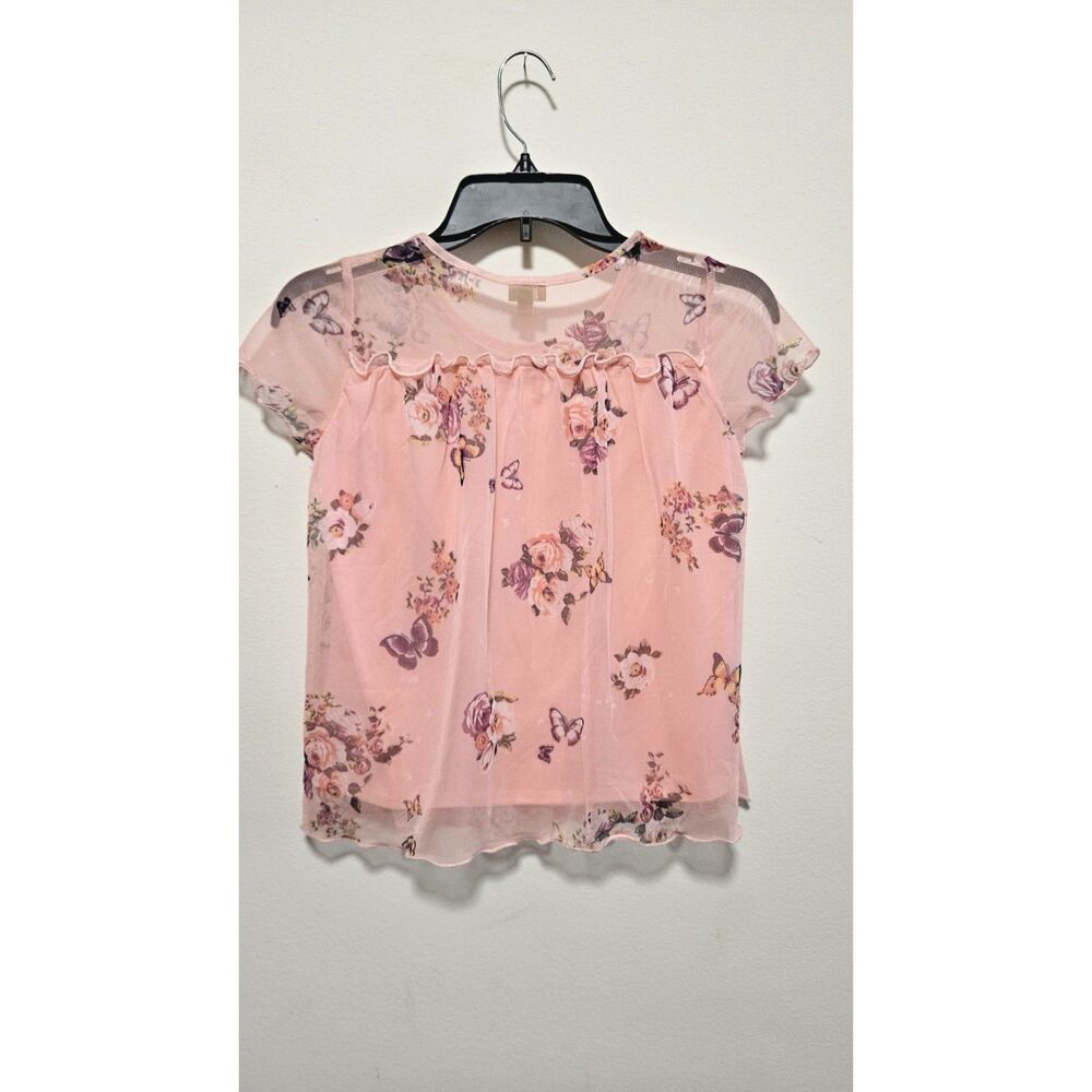 True Craft Blush Fairycore Mesh Top Sz L